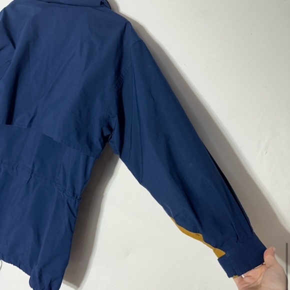 Vintage Eddie Bauer Navy Blue Utility Style Light Jacket W Goretex Lamination L - Picture 10 of 14